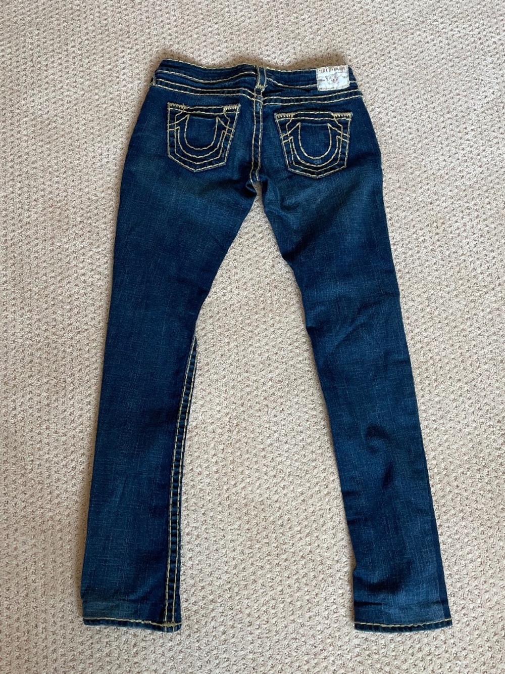 Vintage True Religion Julie Big T Super Skinny Jeans size 27 USA - Y2K Style - Picture 2 of 9